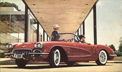 1960 Corvette by Chevrolet, Roman Red Postcard