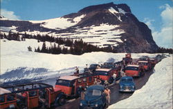 Cars on Logan Pass Postcard