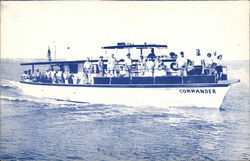 The Commander - Deluxe Party Fishing Boat Postcard