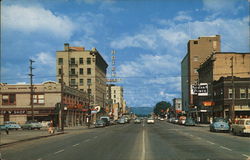 Looking West on Broadway Missoula, MT Postcard Postcard Postcard
