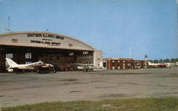 Ramp and Hanger, Southern Illinois Aiport Murphysboro, IL Postcard Postcard Postcard