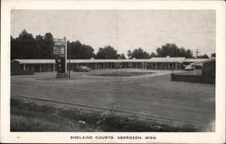 Shelaine Courts Aberdeen, MS Postcard Postcard Postcard