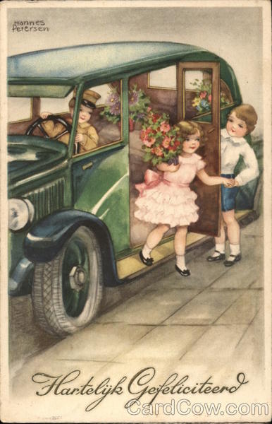 Hartelyk Gefeliciteerd - Boy Helping Girl From Car