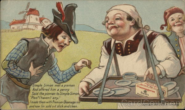 Swift's Premium Oleomargerine Advertisement featuring Simple Simon