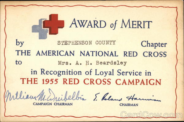 Red Cross Award of Merit Advertising