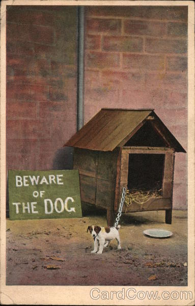 A Big Dog House and a Little Dog Dogs