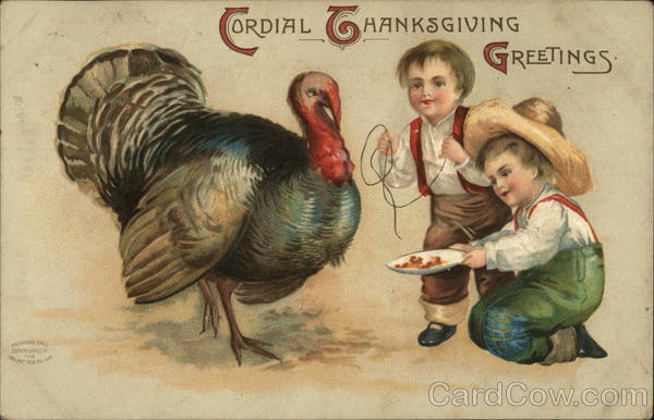 Cordial Thanksgiving Greetings Children