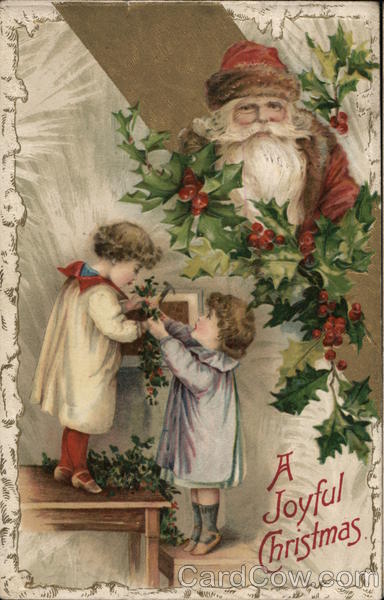 Santa and Two Children