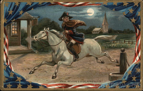 Paul Revere's Ride, April 18, 1775 Patriotic