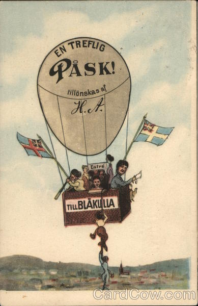 En Trevlig Påsk! Tillönskas af H. A. - Till Bläkulla.