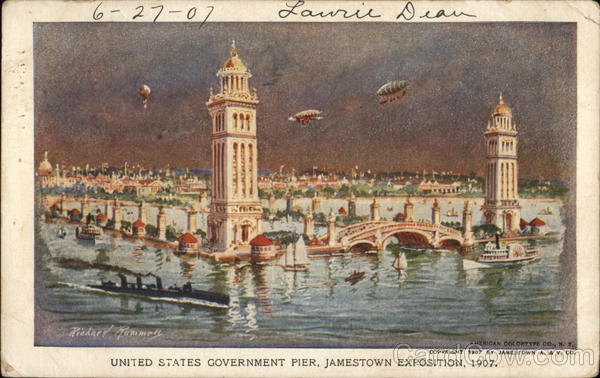 United States Government Pier, Jamestown Exposition, 1907
