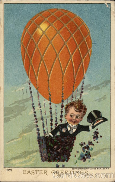 Boy in Hot Air Balloon With Children
