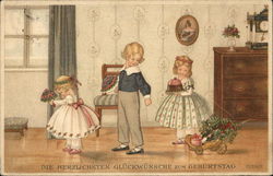 Herzlichen Glückwunsch zum Geburtstag Children Postcard Postcard