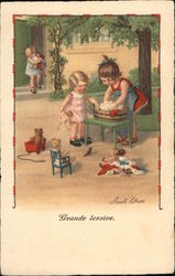 Grande lessive Children Postcard Postcard