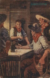 Wild West Gambling Scene, Guns Drawn Wild West Gambling Scene, Guns Drawn