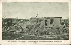 Photo of Home Destroyed By Tornado Postcard
