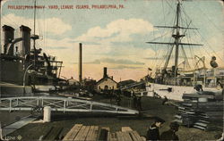 Philadelphia Navy Yard, League Island, Philadephia, Pa. Pennsylvania Postcard Postcard