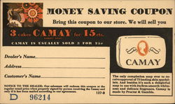 Money Saving Coupon for Camay Soap Postcard