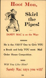 Hoot Mon, Skirl the Pipes! Postcard