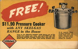 Advertisement for Skelgas County Fair and Skelgas Ranges Postcard