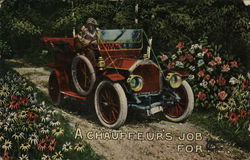 A Chauffeur's Job for Me Postcard