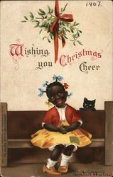 Wishing You Christmas Cheer Children Postcard Postcard