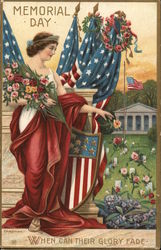 Memorial Day Patriotic Postcard Postcard
