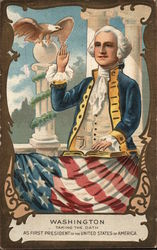 Painting of George Washington Being Sworn in as President Painting of George Washington Being Sworn in as President
