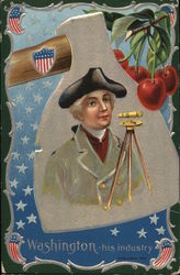 A Painting of Geroge Washington Presidents Postcard Postcard