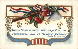 "The Reflections Which Arise On Justice and Benevolence Will Be Lastingly Grateful." Postcard