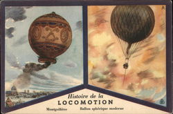 A Picture of Two Hot Air Balloons Postcard Postcard