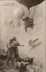 Bonne Annee! Le Bon Lest Der Kostuche Ballast New Year's Postcard Postcard