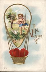 To My Valentine Cupid Postcard Postcard