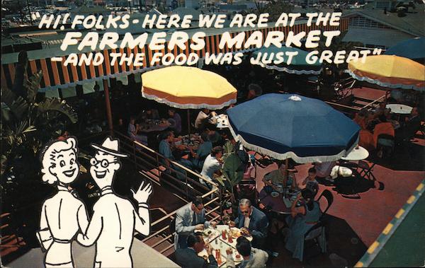 At the Farmers market Los Angeles California