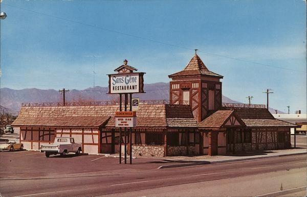 Sans Gene Restaurant, Highway 99 & Tamarisk Ave. Indio California