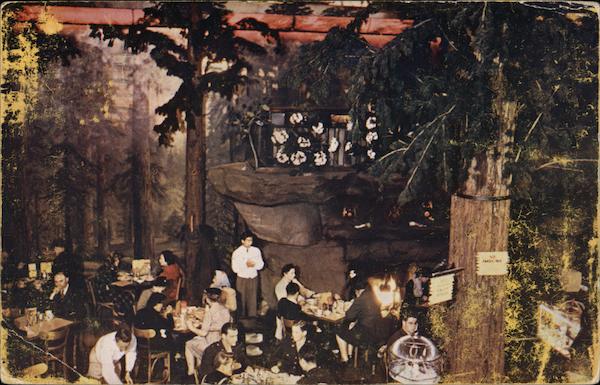 Fireplace and Music Rockledge Clifton's Brookdale in the Redwoods Los Angeles California