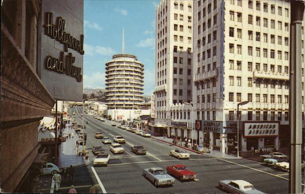 Looking North on Vine Street, the World Renowned Intersection Hollywood California
