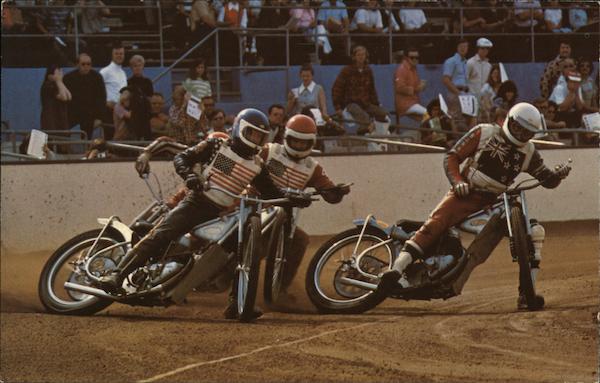 Costa Mesa Speedway California Postcard