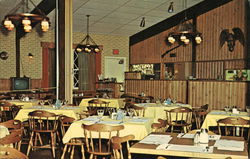 The Beautiful Colonial Dining Lounge at the Circle Tavern Pancake House Postcard
