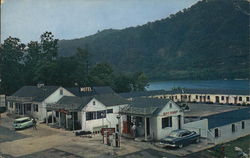 Edgewater Steak House and Motel Gauley Bridge, WV Postcard Postcard Postcard