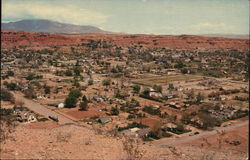 Scenic View Overlooking the City from the Airport Road St. George, UT Postcard Postcard Postcard