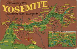 Greetings from Yosemite National Park-California Postcard