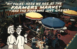 At the Farmers market Postcard