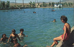 Extra Large Swimming Pool Trona, CA Postcard Postcard Postcard