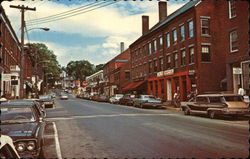 Main Street Damariscotta, ME Postcard Postcard Postcard