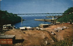 View of Noyo Harbor Fort Bragg, CA Postcard Postcard Postcard