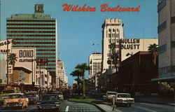 On the Miracle Mile, Wilshire Boulevard Postcard