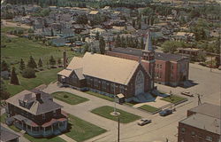 Saint Thomas Aquinas Church and School Madawaska, ME Postcard Postcard Postcard