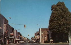 Lindell Street, From Main Street at Post Office Postcard