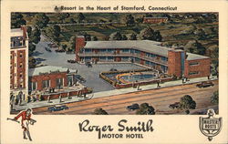 Roger Smith Motor Hotel Stamford, CT Postcard Postcard Postcard